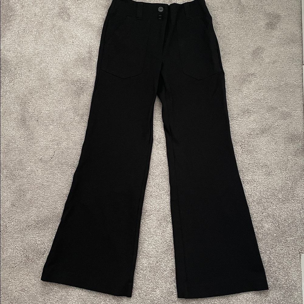 Rachel Zoe Classic Black Wide Leg Trousers